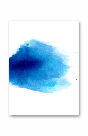 blue watercolor brushes stain element