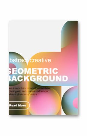 Abstract geometric shapes, vibrant colors, modern design. Text overlay promotes content, inviting exploration. Clean, minimalist aesthetic.
