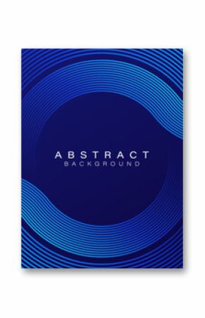 Abstract blue background with glowing lines pattern. Modern shiny blue stripes. Geometric linear design elements. Futuristic technology concept. Vector illustration
