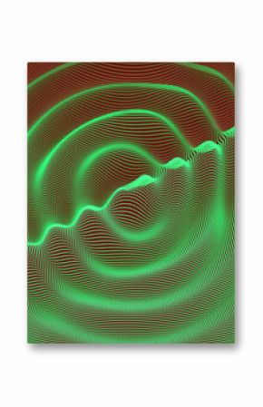 Wavy background. Ripple effect. Grid surface. 3D vector illustration for brochure, poster, cover, card, presentation, flyer or banner.