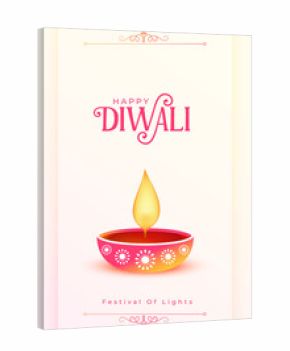 happy diwali greeting template for social media post