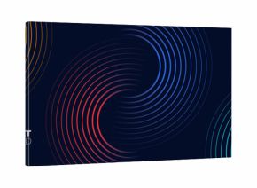 Circle lines pattern. Futuristic abstract background for creative graphic design. Vector illustration.