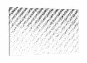 Diagonal halftone gradient texture with soft black grain on transparent background. Faded dot pattern with minimal contrast.