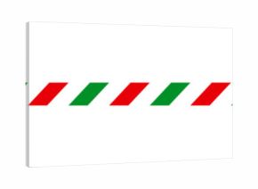 Christmas border line. Candy cane pattern. Merry Christmas card elements for decoration. New Year ribbon with red, green and white stripes
