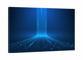 3D High Speed Light Trails. Digital Flow Vector Background. Big Data Technology Lines Fast Wireless Data Transmission. Information in Virtual Reality. 6g Vector Illustration. Artificial neural network