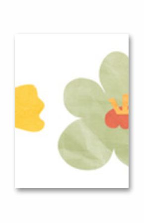 PNG Colorful hand-painted floral designs, element set on transparent background
