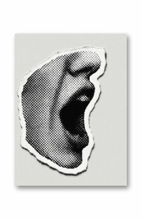 Bold pop art expression.