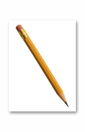 PNG Classic yellow pencil with eraser.