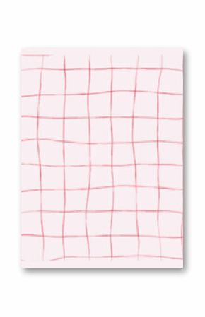 Cottage core linene tablecloth ornament. Seamless pattern for invitation, poster, placard backgrounds. Vector Hand drawn gingham check in vintage cottagecore style in pastel colors for prints, textile