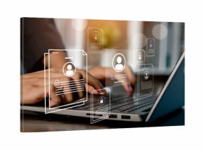 Corporate data management system and document management system with employee privacy. protect themselves from cyber attacks,Software for security, cybersecurity concepts.