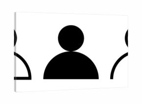 User profile icon set. Default avatar or person icon. Person and Profile, User silhouette isolated on background