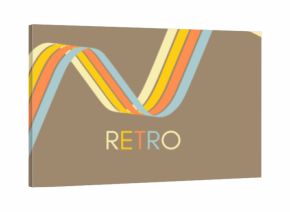 Colorful lines. Curved ribbons. Designed for poster or banner. Vector illustration.