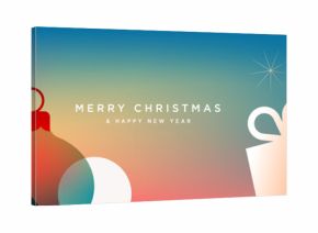 Merry Christmas and Happy New Year. Vector illustration for website banner, social media banner, greeting card, posters, covers, business and marketing material.