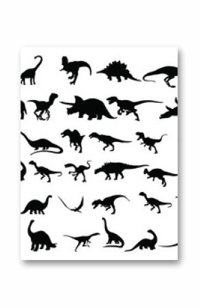 dinosaurs silhouettes collection