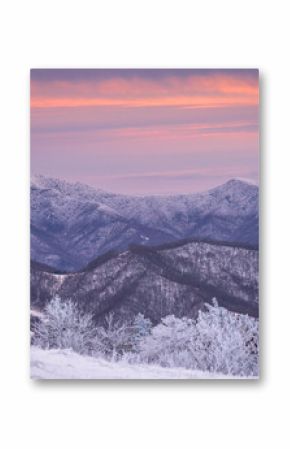 Winter Sunset at Roan Mountain