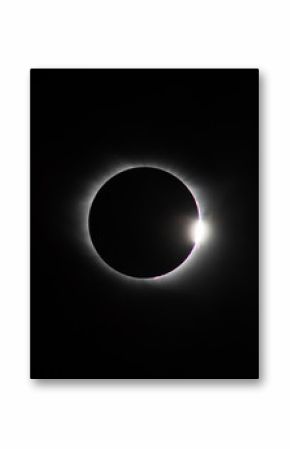 Diamond Ring with Baily's Beads during total solar eclipse