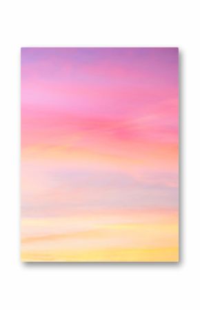 Sky in the pink and blue colors. effect of light pastel colored of sunset clouds  cloud on the sunset sky background with a pastel color  