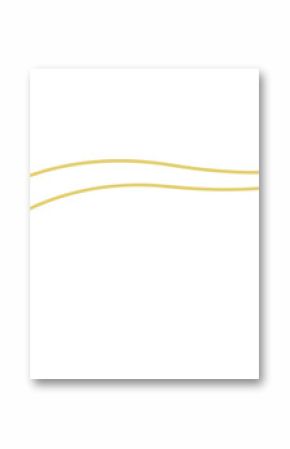 White 8-point star is shooting in flat design, leaving gold-edged tail on transparent background