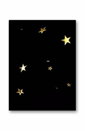 Shining golden star shapes covering deep black field, with glowing highlights creating sparkle