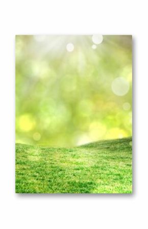 Field against glowing lights