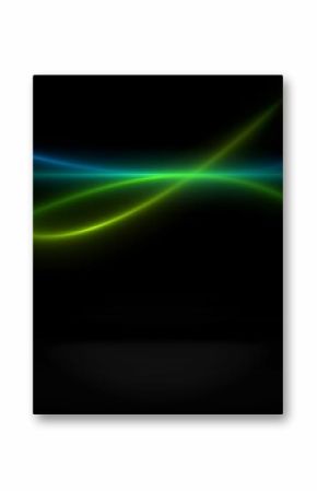 Green blue and yellow lights