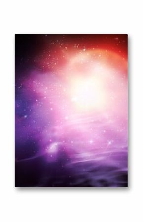 Digitally composite image of colorful lights