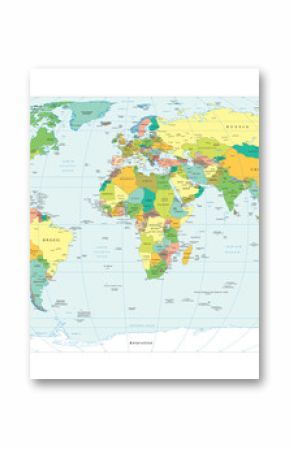 granice polityczne mapy świata