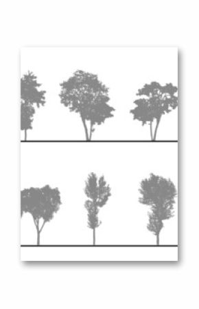 arbres pour coupes et élévations