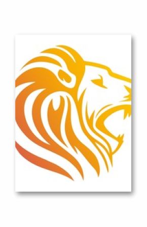 lion logo,lion head symbol,silhouette carnivore icon
