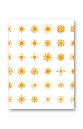 Sun symbols set for you design