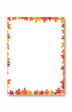 Autumn border design vector illustration