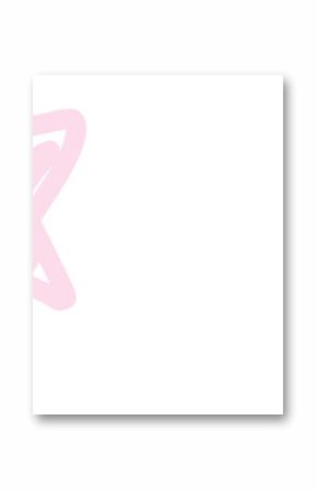 Two pastel pink scribbled star shapes are hovering on transparent background with hand-drawn lines