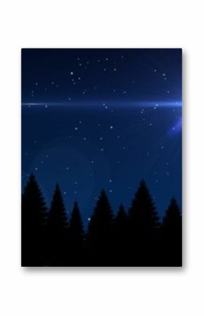 Digitally generated Bright star in night sky
