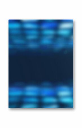 Image of rows of glowing blue spots of lights
