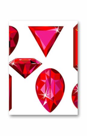 Different cut ruby