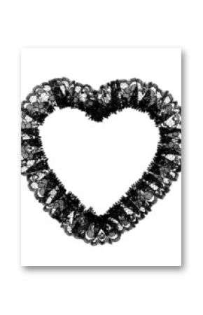 Black Lace Heart