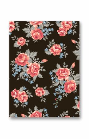 classic retro roses ~ seamless background