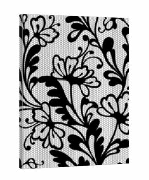 Seamless flower lace pattern