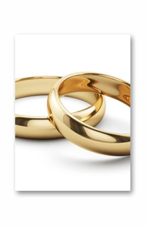 golden rings isolated