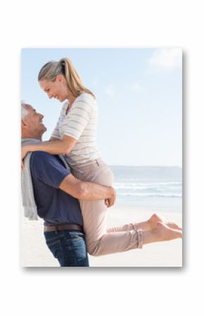 Mature couple in love