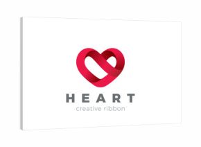 Heart Logo design vector. Valentine day love. Cardiology Medical