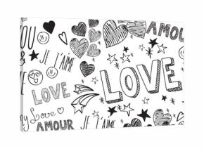 Love doodles background