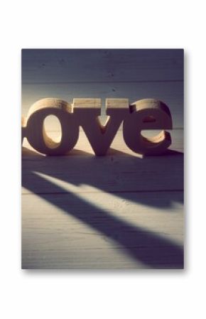 Digital composite of word love