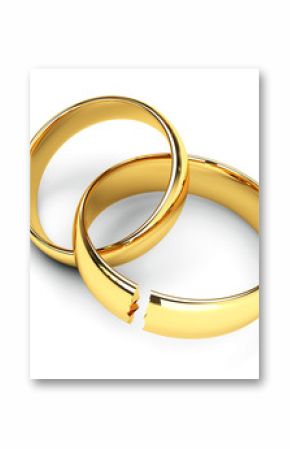 break gold wedding rings