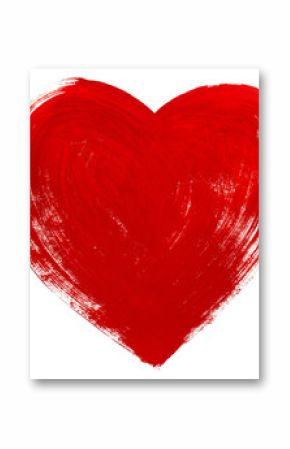 Red heart love. Art oil(acryl) paints.