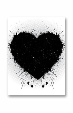 Black ink heart.