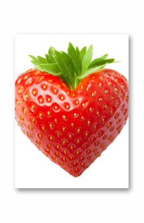 Red berry strawberry heart shape