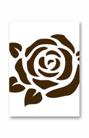Ikona róży wektor. Zestaw dekoracyjny kwiat sylwetki do projektowania