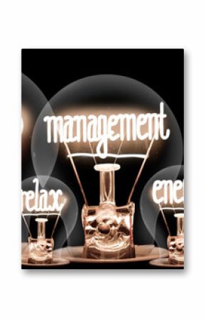 Light Bulbs with Stress Management Concept