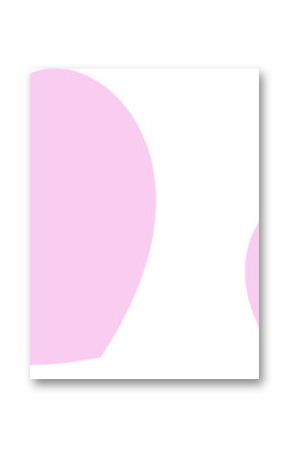 Two stylized pink hearts are floating on transparent background in flat design, pastel icons